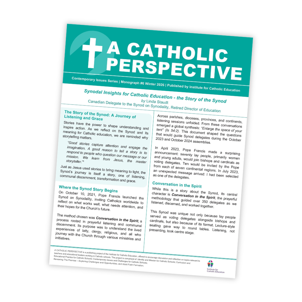 Synodal Insights for Catholic Education - the Story of the Synod